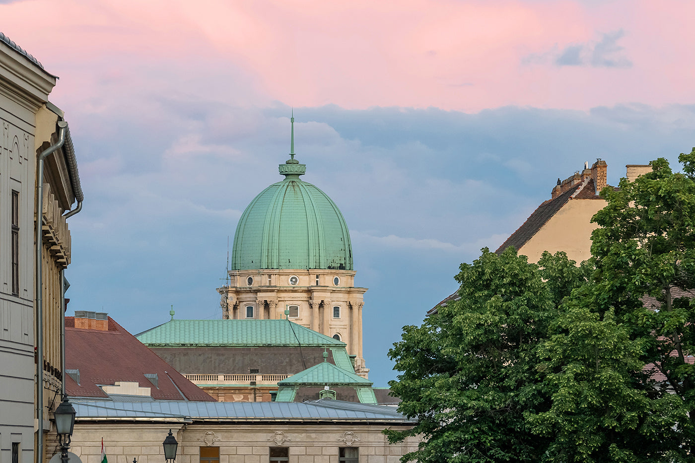 Buda Castle at sunset #3552