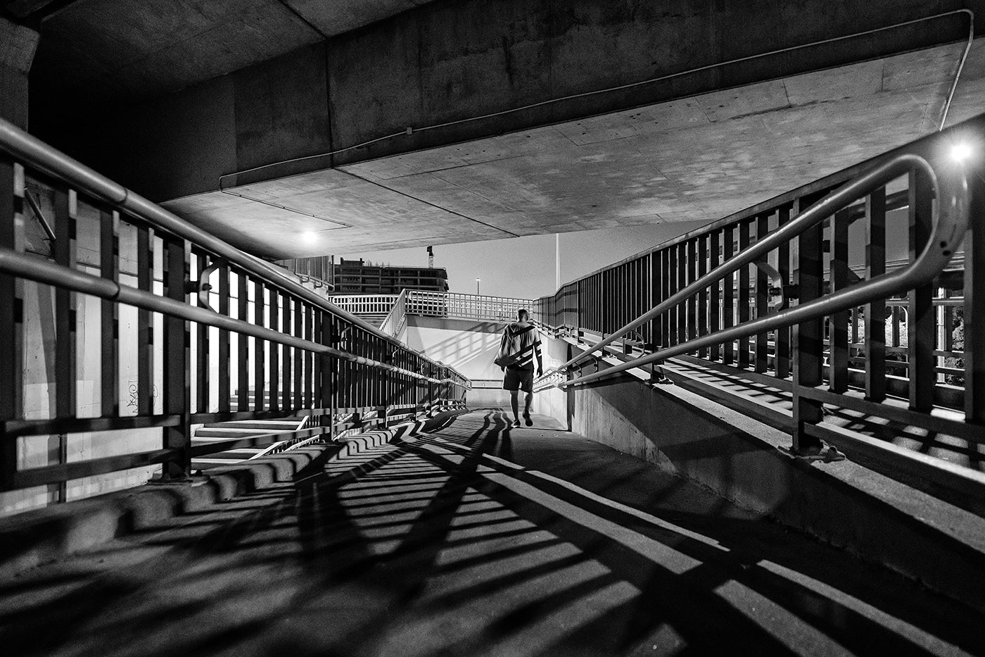 Light show under the Rákóczi Bridge #3652
