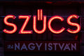 Neon sign for a hairstylist on Pozsonyi út #3837