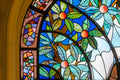 Kőrössy villa stained glass window #4002
