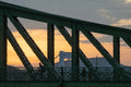 Elizabeth Bridge at sunset via Liberty Bridge #4185