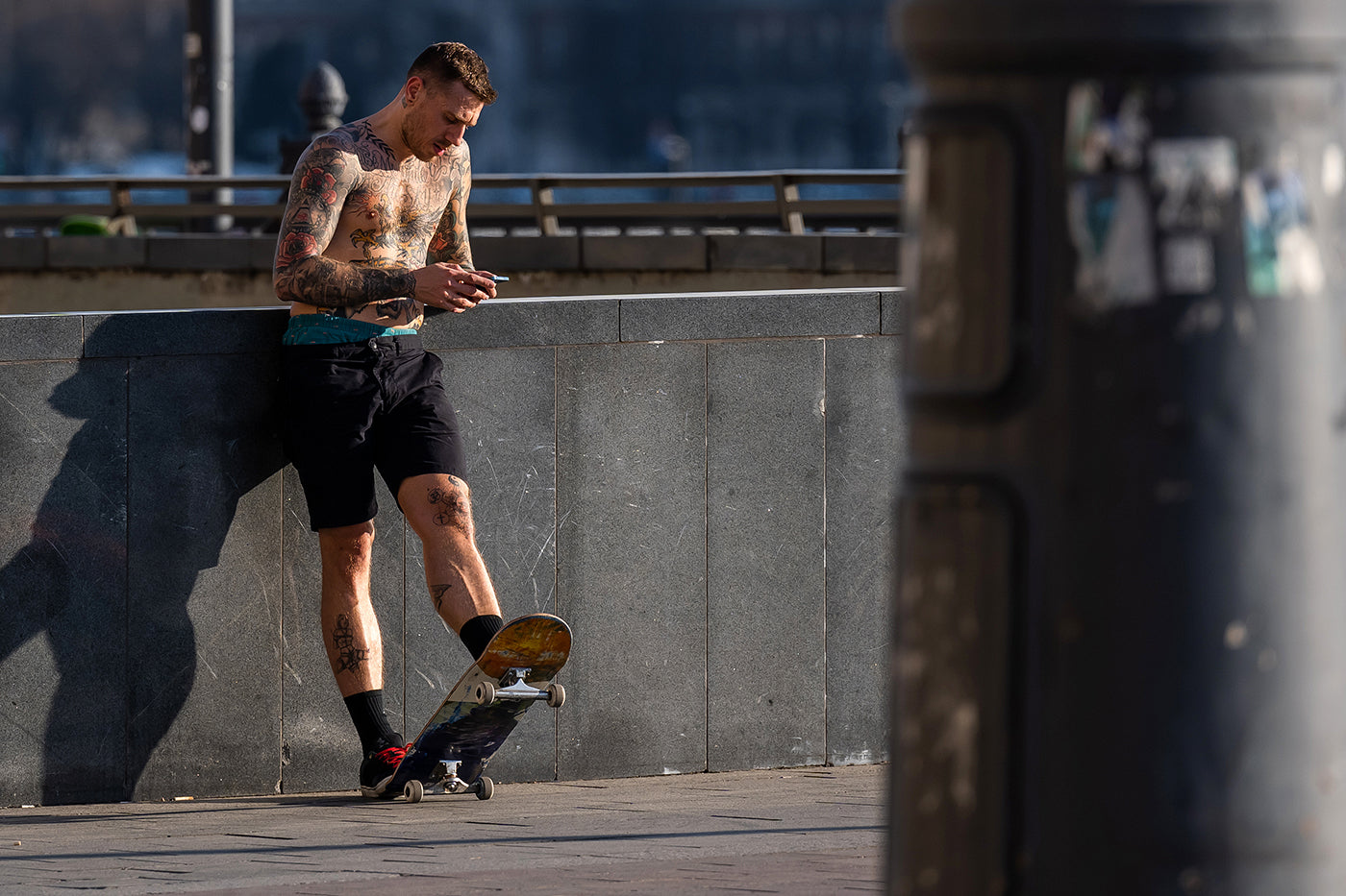 Skateboarder at Fővám Square #4191
