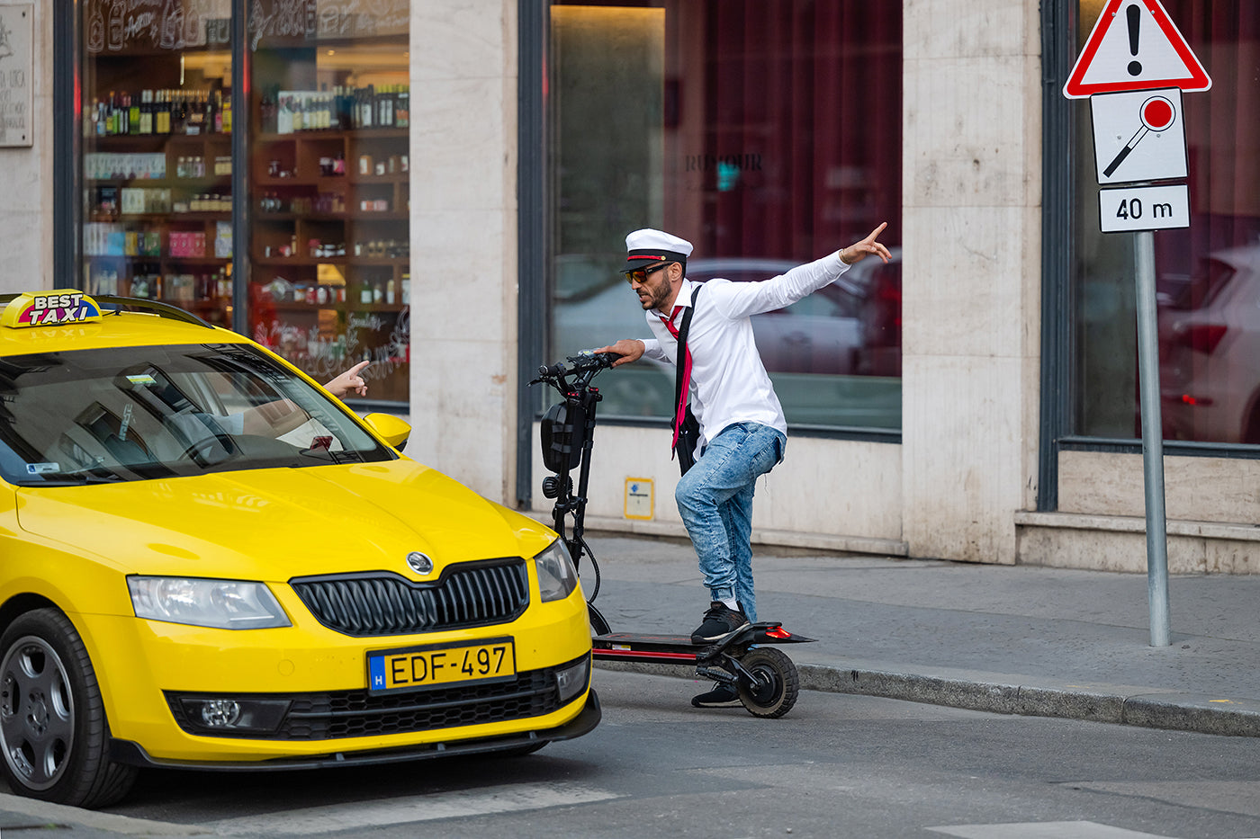 Scooter in the city center #4226