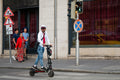 Scooter in the city center #4230