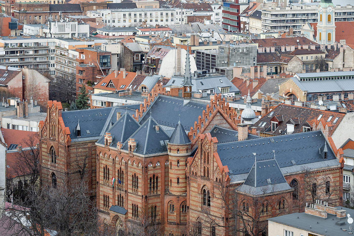 Toldy Ferenc High School from the Castle #4255