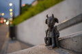 Mini statue of Master Mekk on Széll Kálmán Square #4263