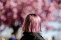 Pink-haired girl on the Tóth Árpád promenade #4273
