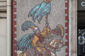 Szondi's two eunuchs on the facade of the Peace Hotel #4285