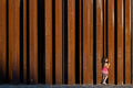Little girl at the '56 monument #4293