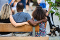 People sitting on a bench at the Ethnographic Museum #4298