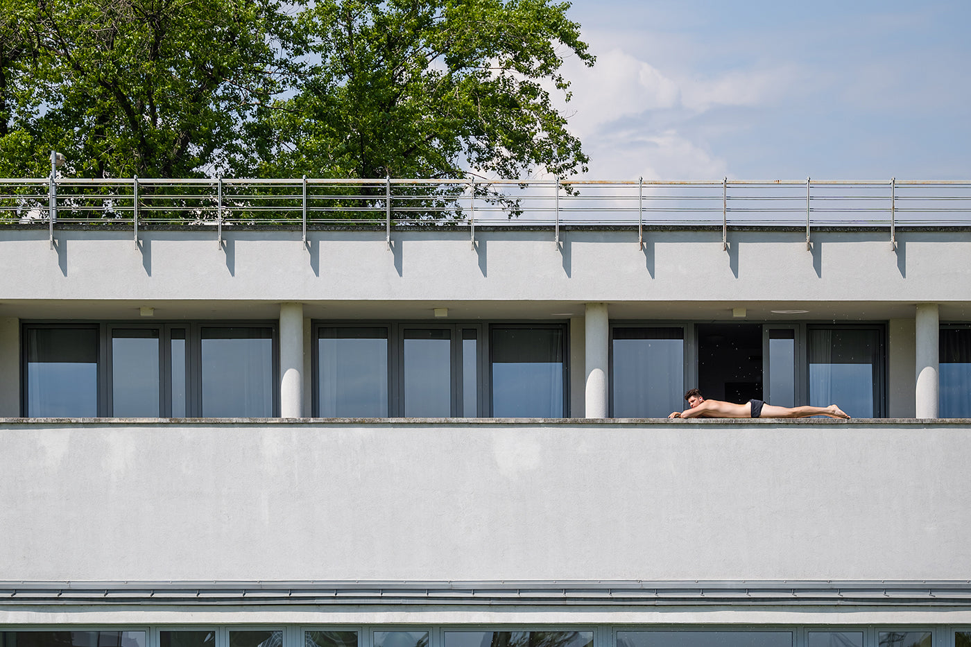 Balcony sunbathing #4357