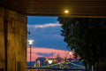 Sunset from under the Petőfi Bridge #4362
