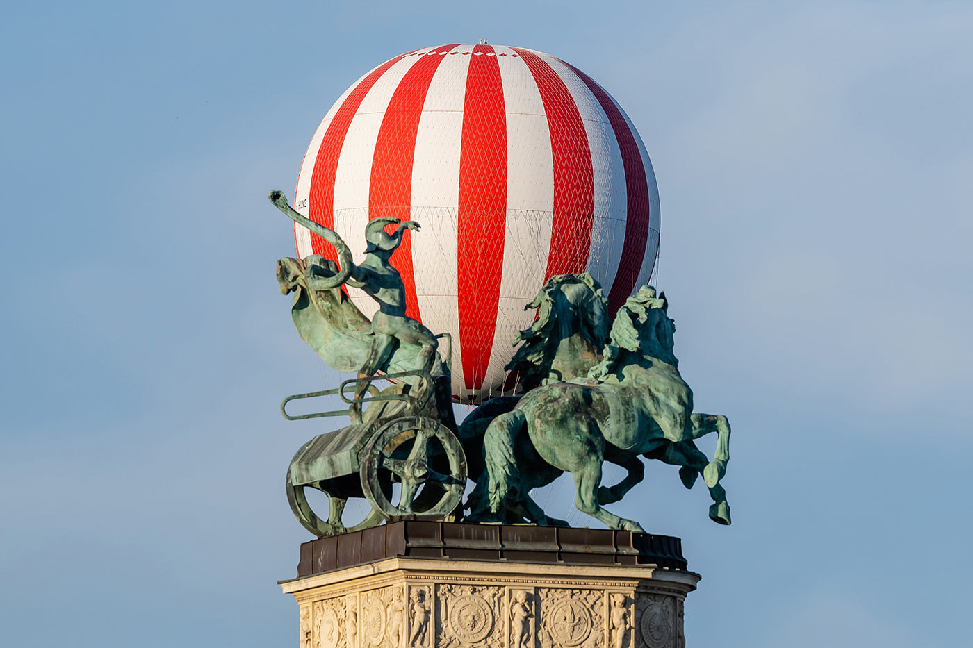 Budapest – City Park Balloon over Heroes' Square | Fine Art Giclée Photo Print and Wall Art