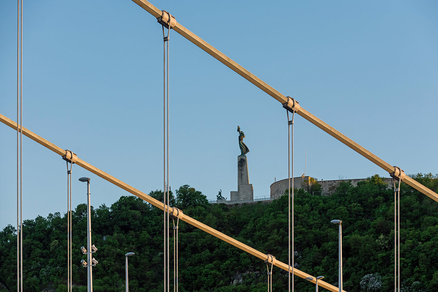 Statue of Liberty across the Elizabeth Bridge #4395