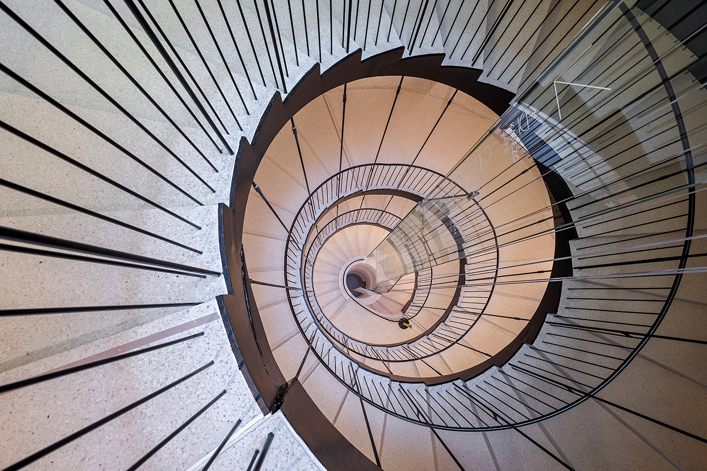 Spiral staircase in the Hungarian Music House #4429