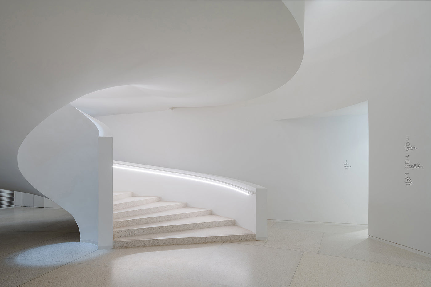 Spiral staircase in the Hungarian Music House #4434