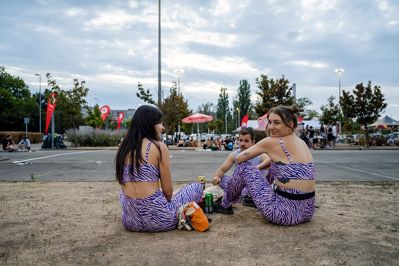 Foundation work in front of Sziget in the Auchan parking lot #4490