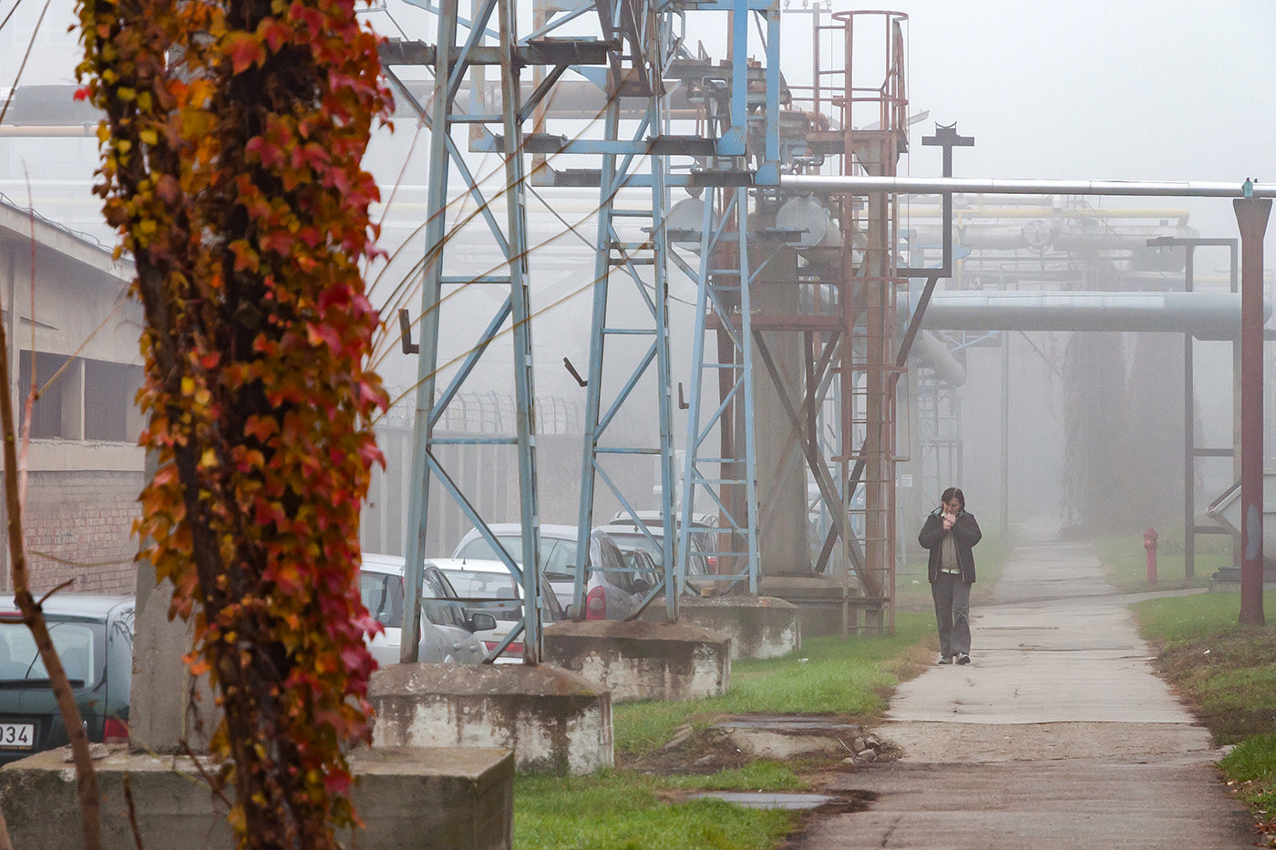 Foggy life in the Csepel Works area #4515