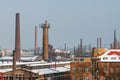 Snowy landscape of Csepel Works #4521