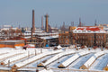 Snowy landscape of Csepel Works #4522