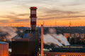 Csepel Thermal Power Plant at sunset #4565