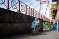 Cyclist at Lehel Hall #4601