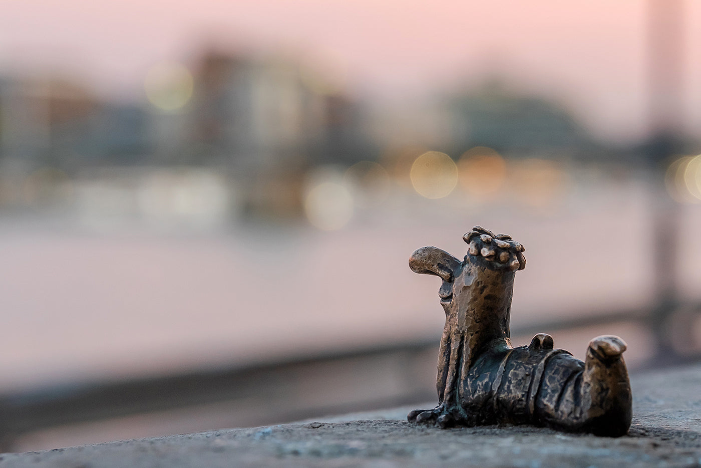 Mini statue of the main insect on the Danube bank #4633