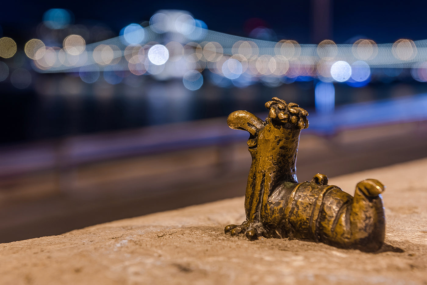 Mini statue of the main insect on the Danube bank #4635