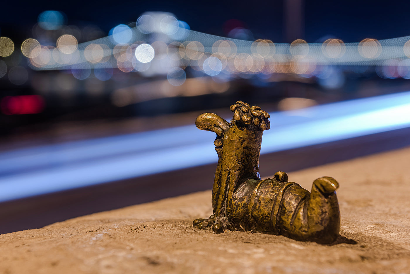Mini statue of the main insect on the Danube bank #4636