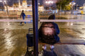 In the rain at Batthyány Square #4694