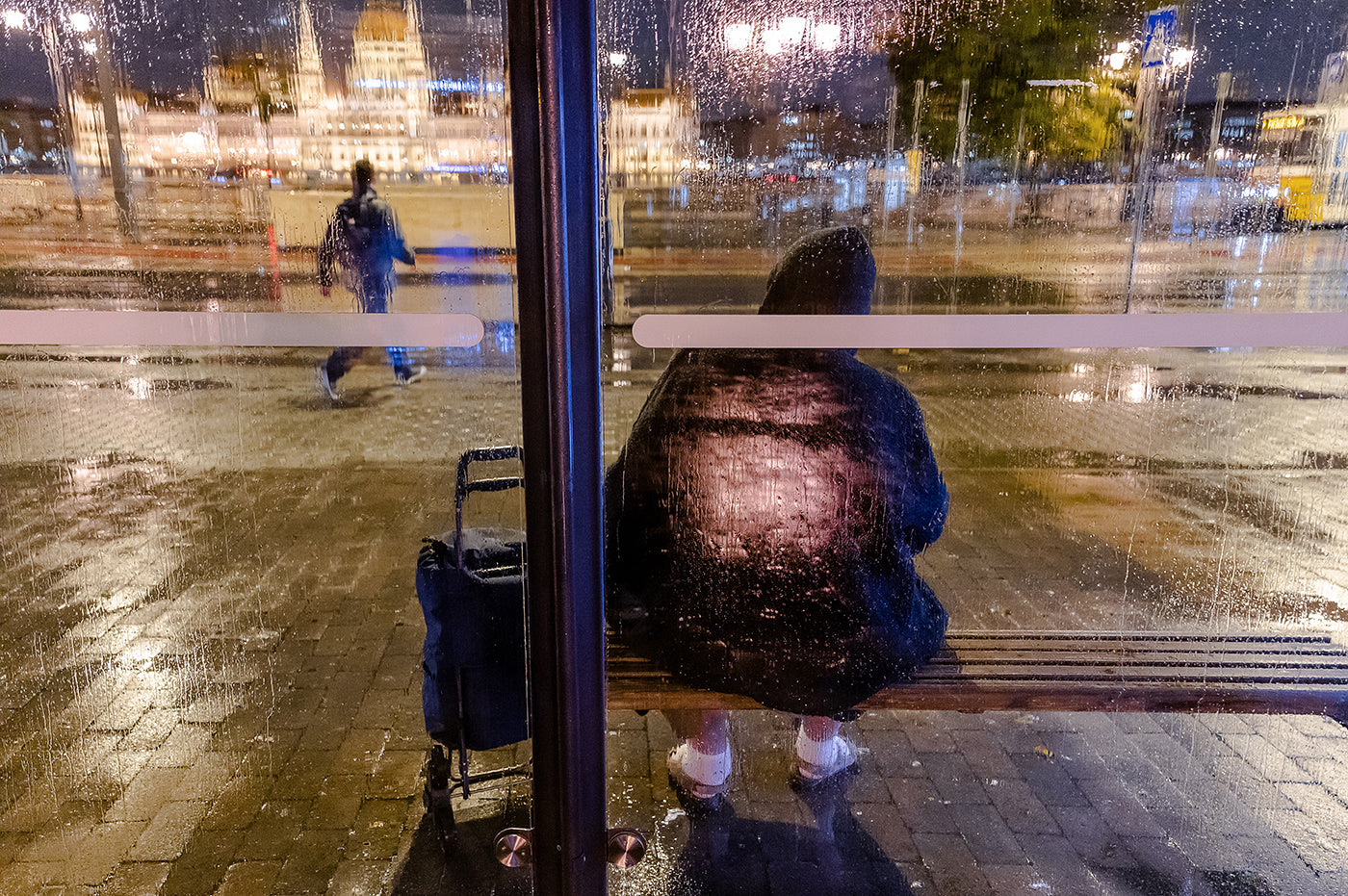 In the rain at Batthyány Square #4694