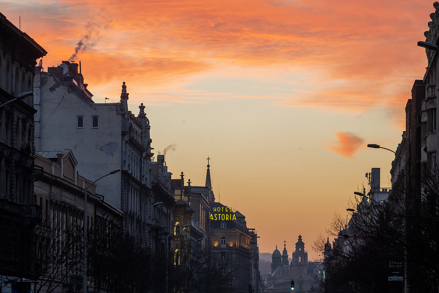 Rákóczi Street at sunset #4711