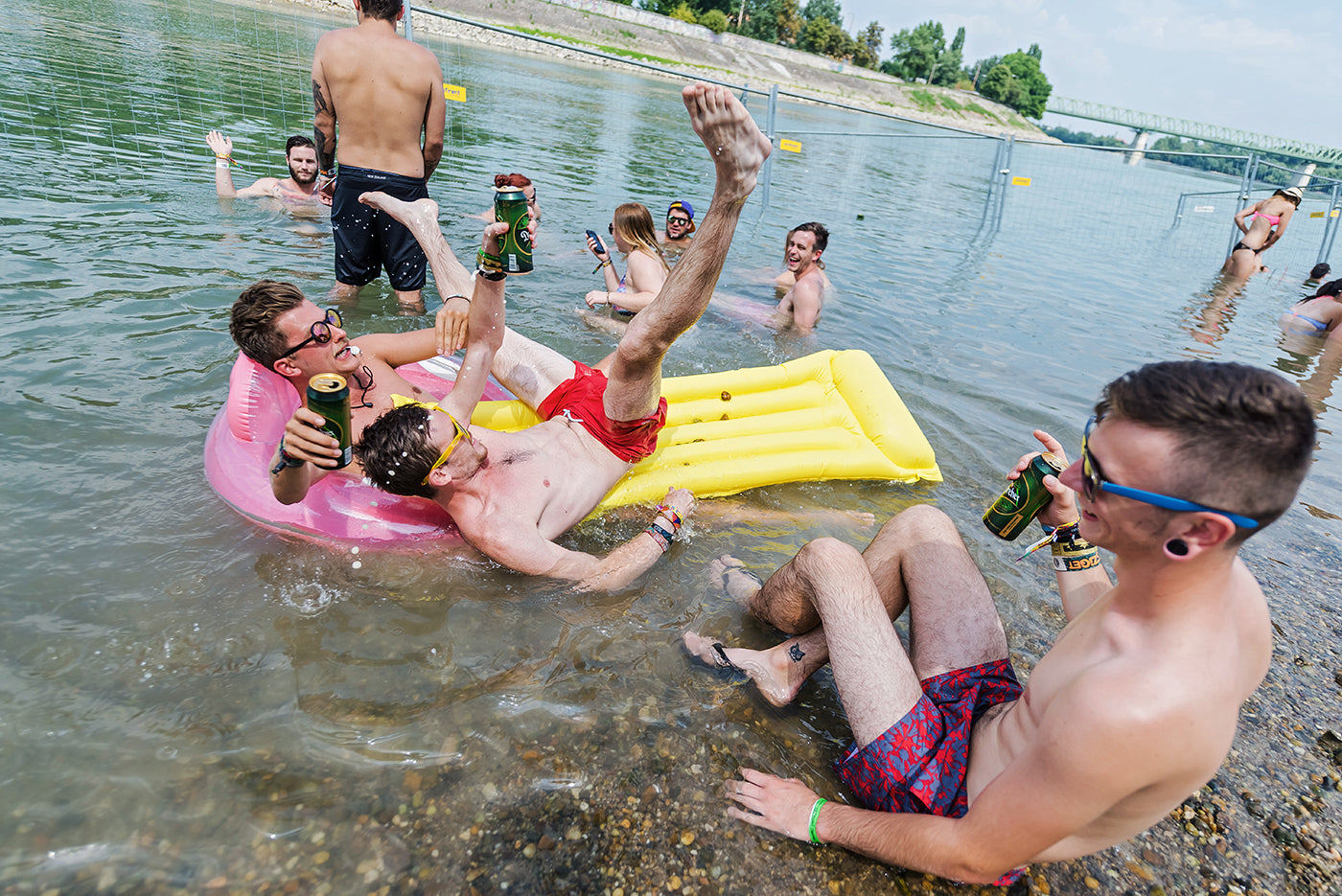Bathers at the Sziget Festival #4720