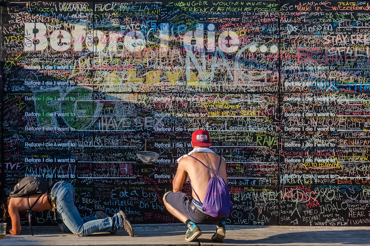 "Before I Die.." sign at Sziget Festival #4735