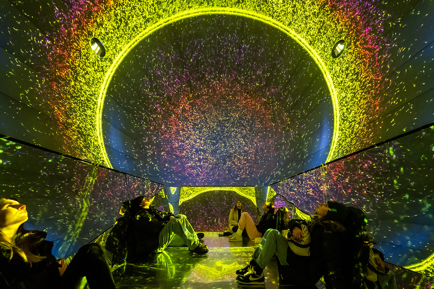 Visitors at the Light Art Museum #4860
