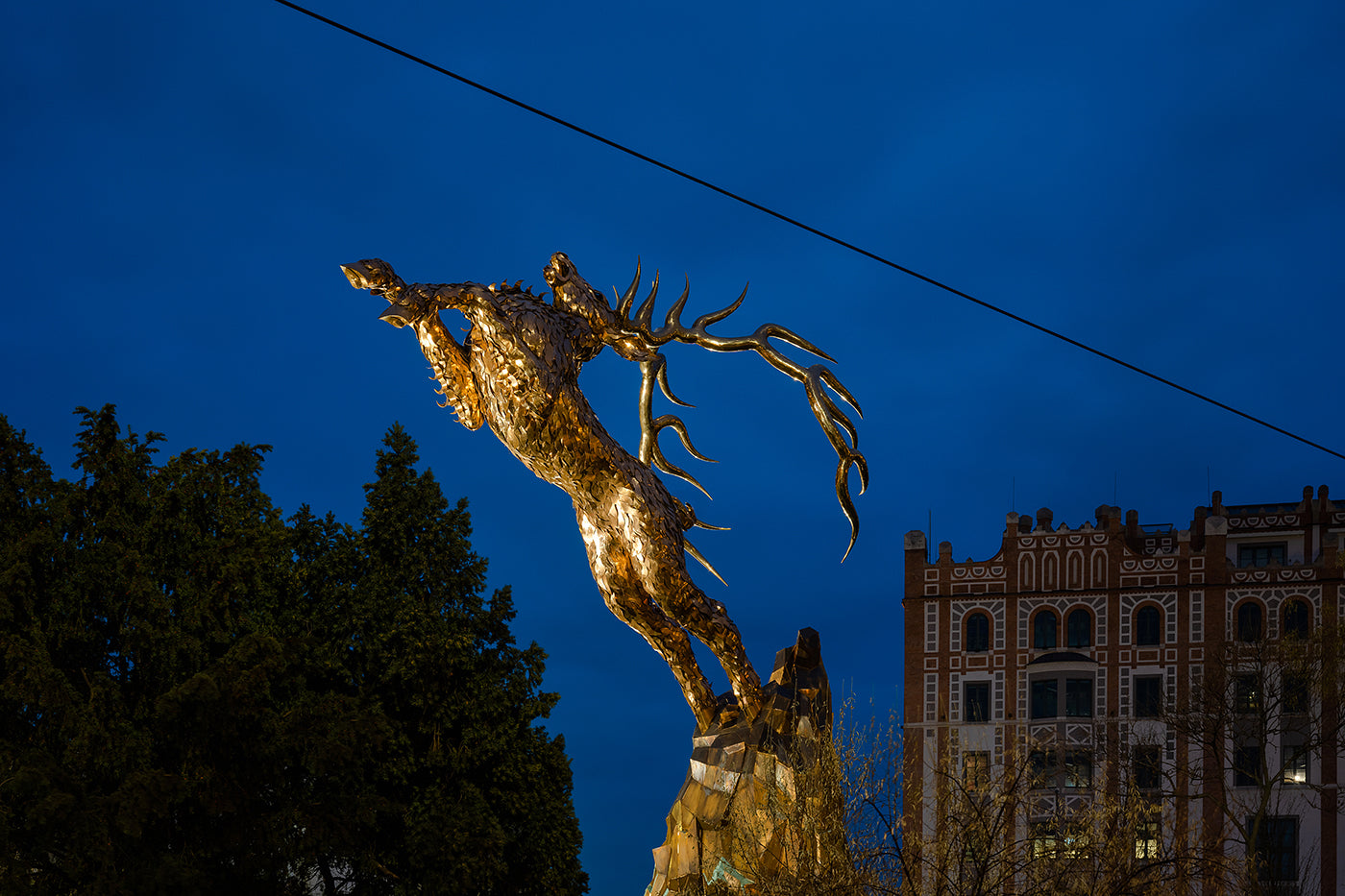 Wonder Deer Statue at the Money Museum #4870