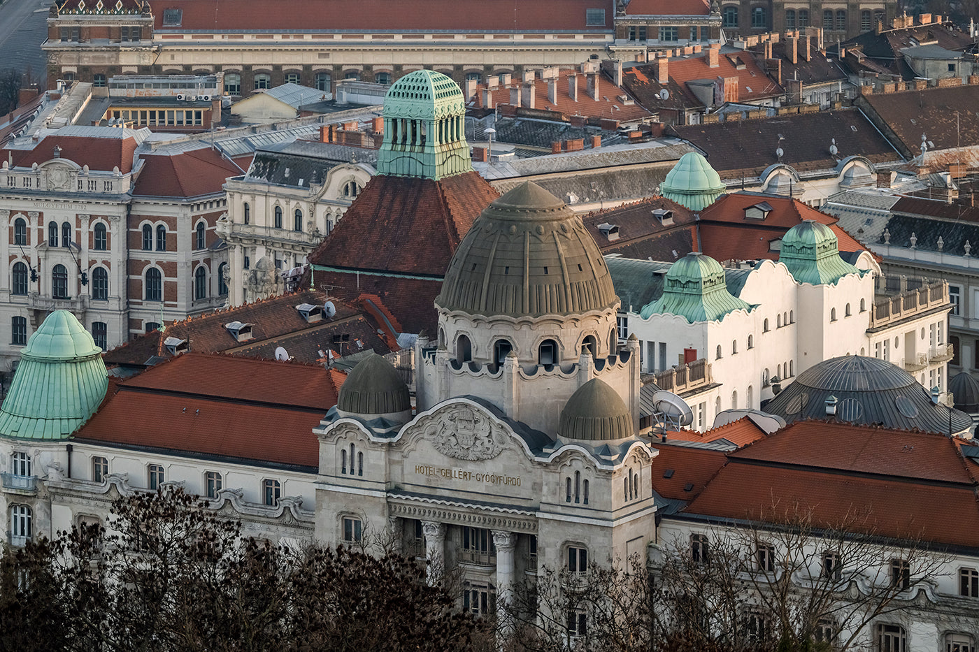 The Gellért Baths from Gellért Hill #4890