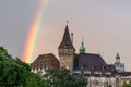Rainbow over Vajdahunyad Castle #4937