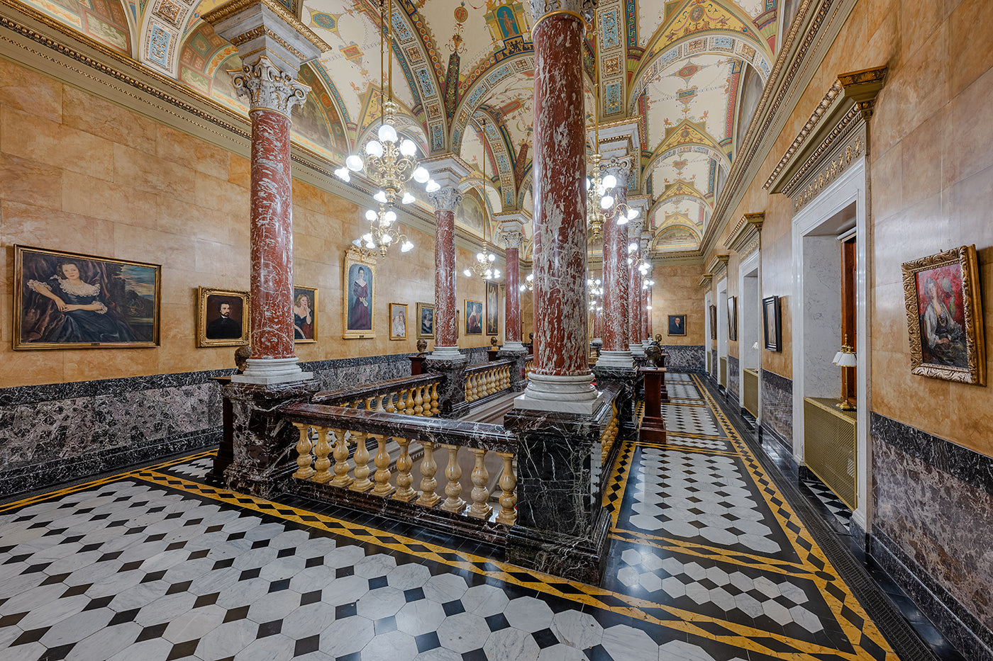 The upstairs gallery of the Royal Staircase in the Opera House #5049