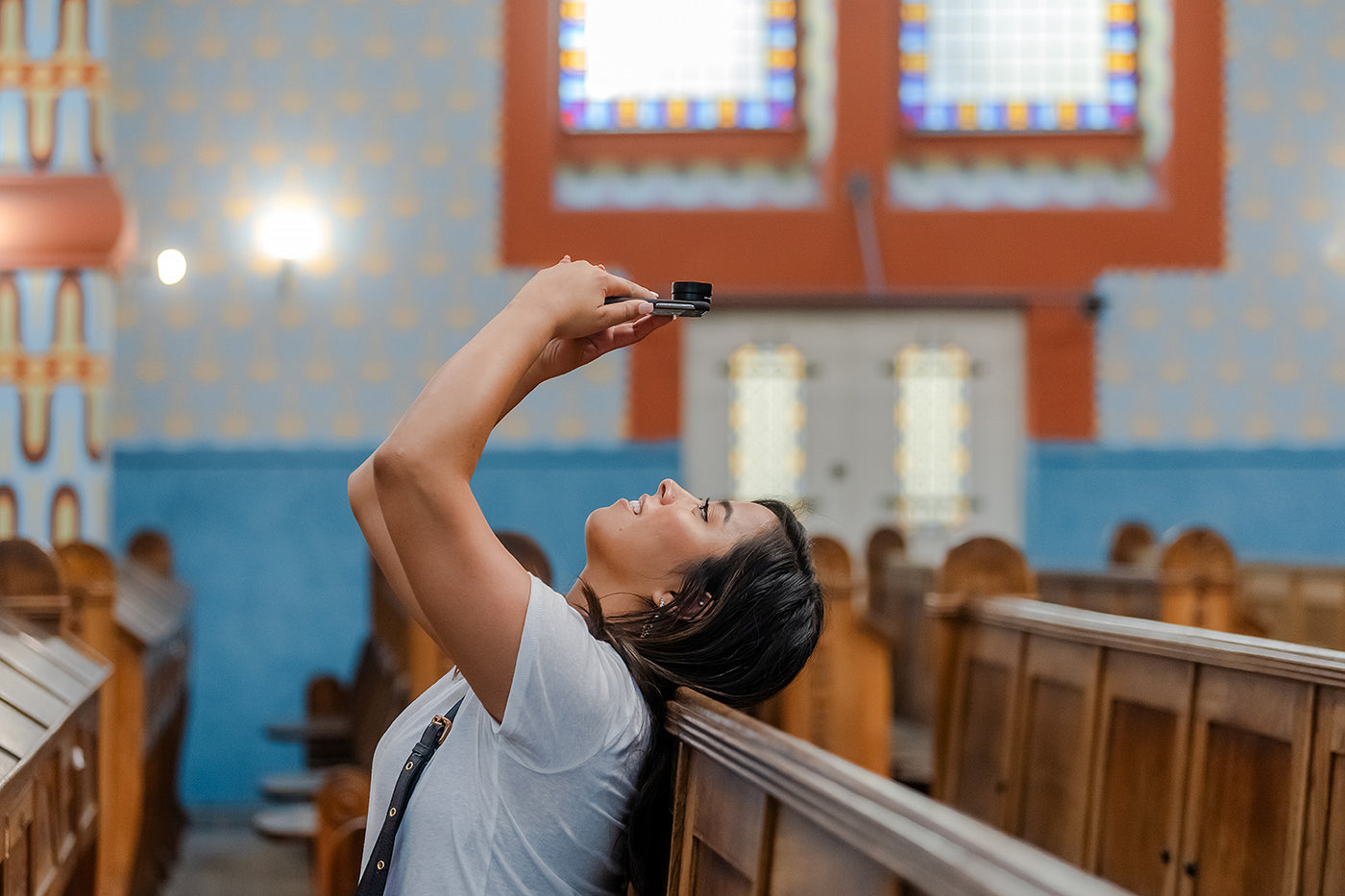 Tourist in the Kazinczy Street Synagogue #5201