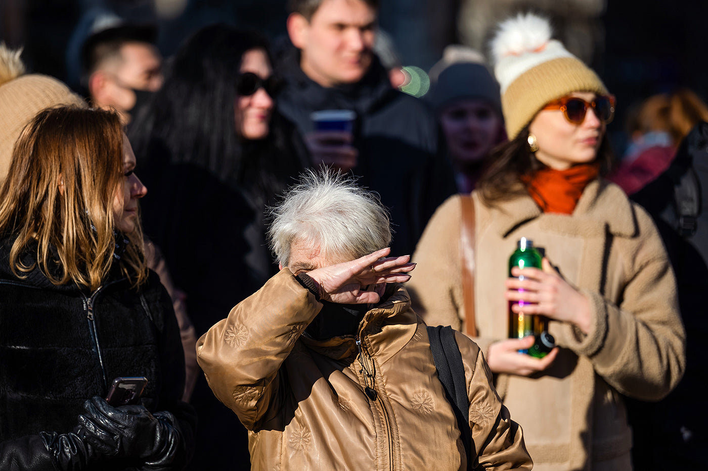 Rejtőzködő nyugdíjas az Erzsébet térnél #5287