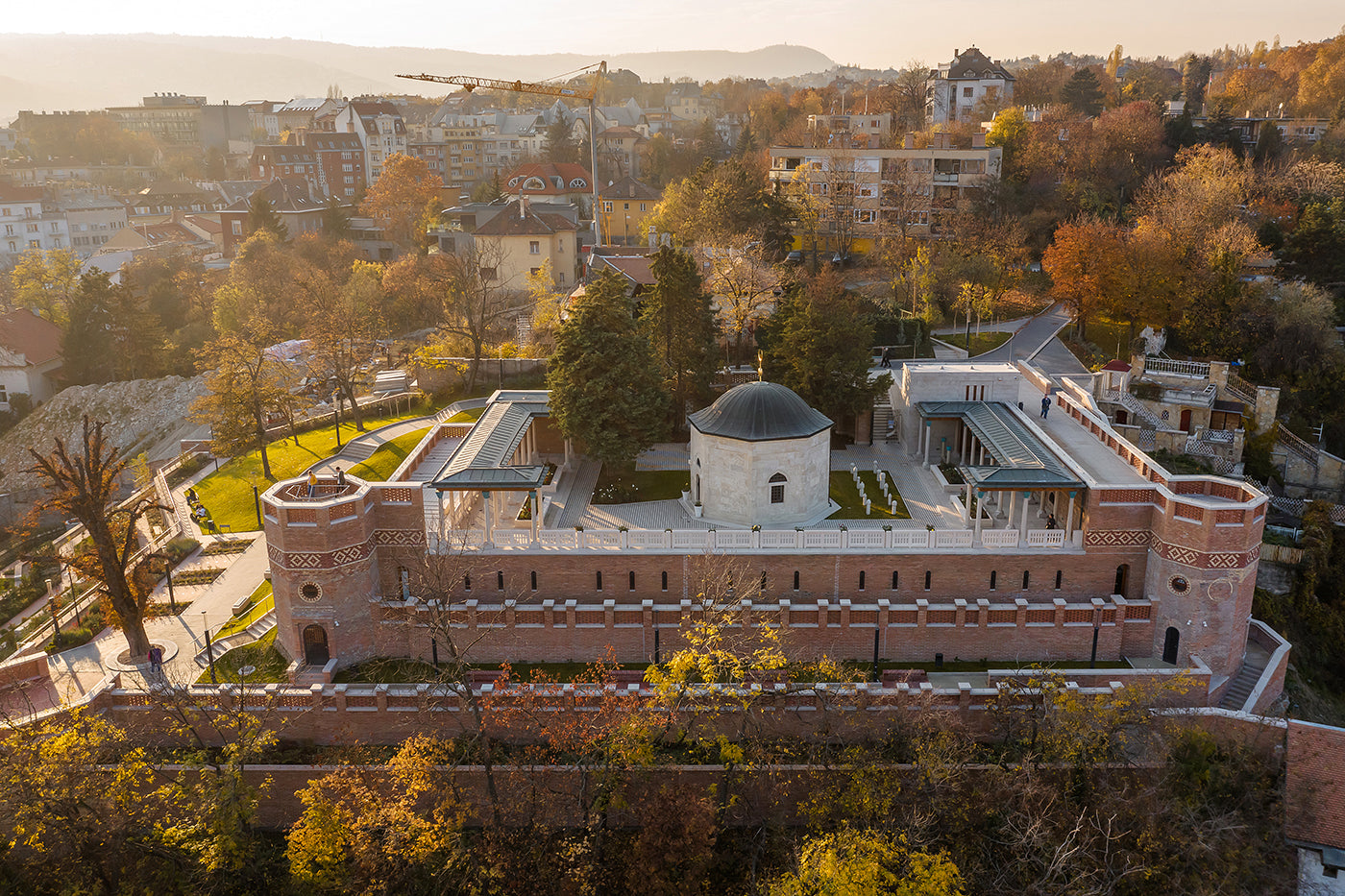 Tomb of Gül Baba with drone #5469