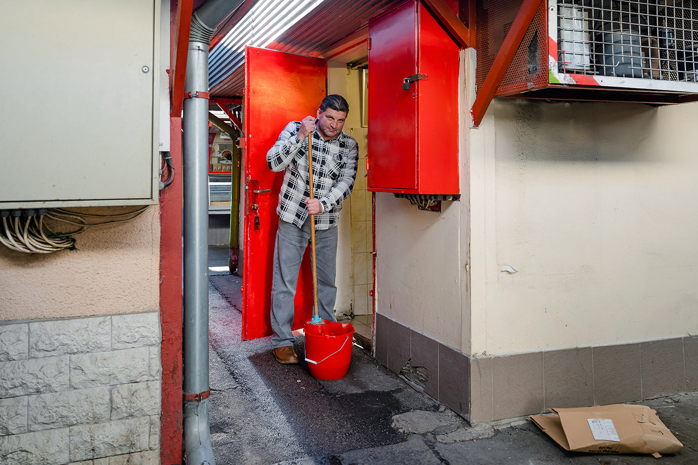 Scene from life at the Kossuth Square market in Kispest #5524