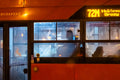 Trolleybus at the Grand Boulevard at night #5606