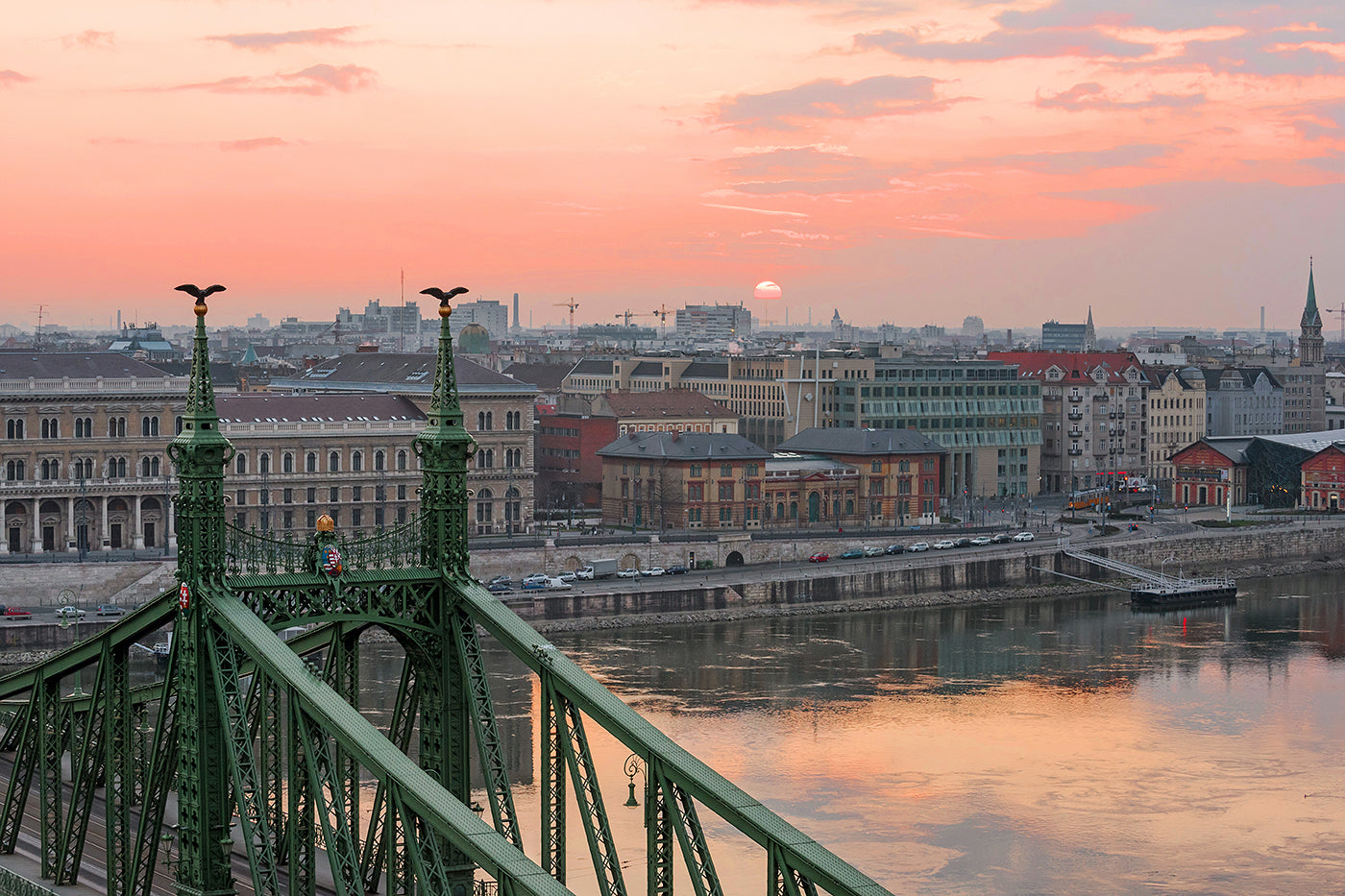 Liberty Bridge from Gellért Hill at sunrise #5649