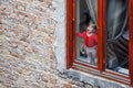 Child screaming in window #5683