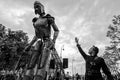 Giant puppets on Andrássy Avenue - Abstract Budapest International Contemporary Puppet Festival #5705