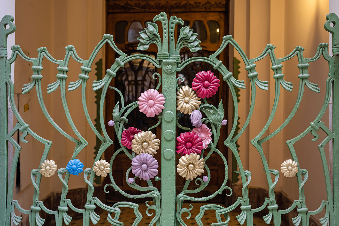 Flower gate on Hajós street #5753