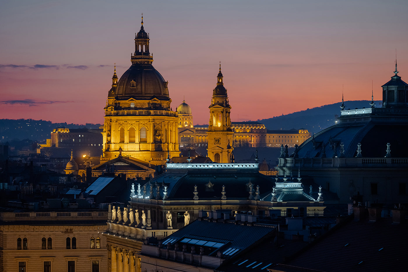 Basilica and Buda Castle from the 360 ​​Bar #5845