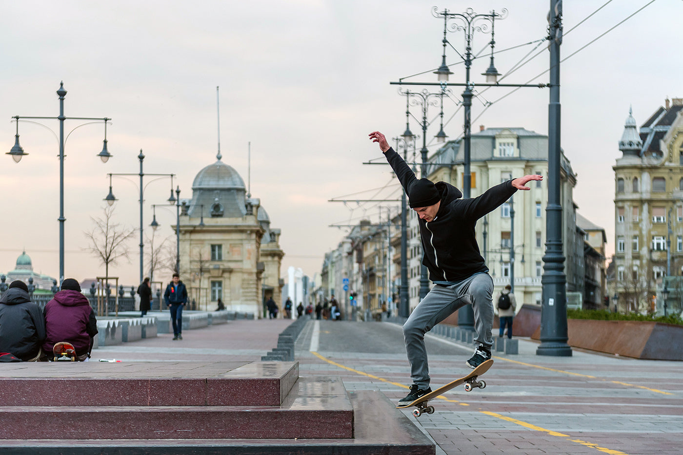 Skateboarder at Fővám Square #5937